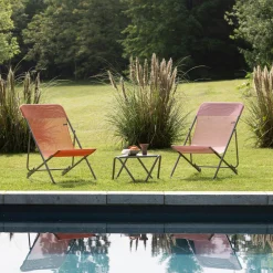 Opvouwbaar ligbed met meerdere standen orange clementine|ohgreen New