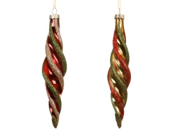 Ornament glas glanzend spiraalvormig|ohgreen Hot