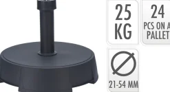 Parasolvoet 25kg antraciet|ohgreen Outlet