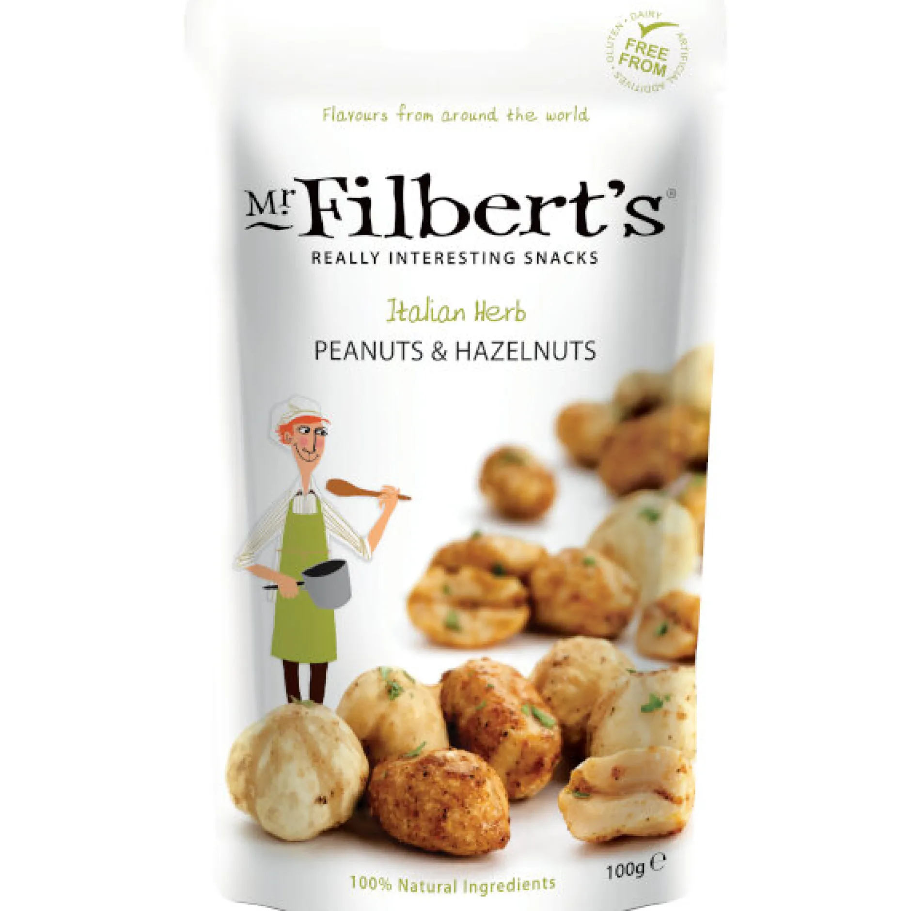 Pinda's en hazelnoten met italiaanse kruiden 100g|ohgreen Discount