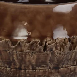 Planter fijn aardewerk bruin 31.5x31.5x20cm|ohgreen Online