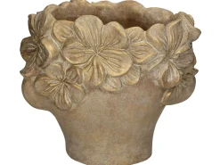 Planter gezicht beton goud|ohgreen Online