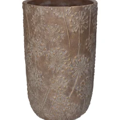 Planter paardebloem beton goud 18x18x30cm|ohgreen