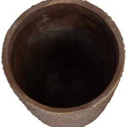 Planter paardebloem beton goud 18x18x30cm|ohgreen