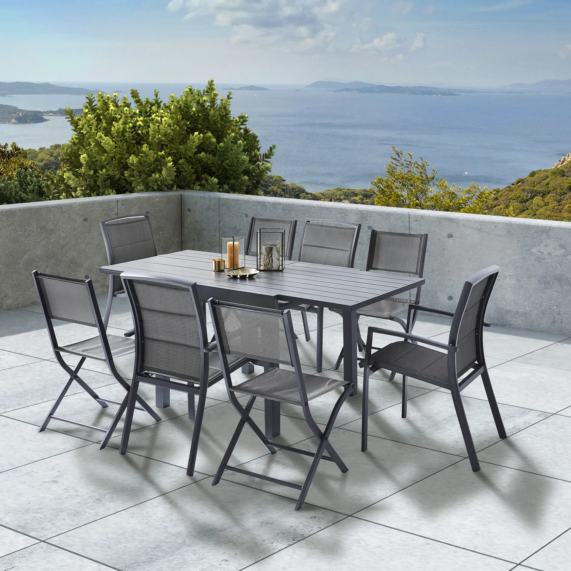 Plooistoel Modulo grijs antraciet|ohgreen Clearance