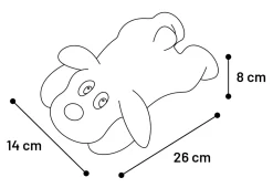 Pluche hond stups geluid 30cm|ohgreen Online