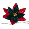 Poinsettia bloemclip met pailletten|ohgreen Clearance