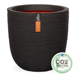 Pot bol rib 43x41 zwart|ohgreen Clearance