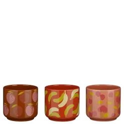 Pot fruit oranje roze paars 3 assorti display - h10,5xd12cm|ohgreen Discount