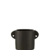 Pot renaissance keramiek zwart (16.5x8.5x11.5cm)|ohgreen Outlet