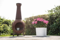 Pot Respect met reservoir40x40h30 wit|ohgreen Clearance