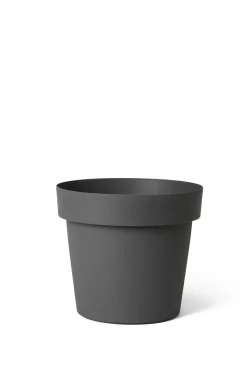 Pot rond happy 16 cm antraciet|ohgreen New