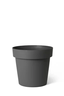 Pot rond happy 40h 34 cm antraciet|ohgreen