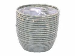 Pot round balloon stripe olive d24h24cm|ohgreen Discount