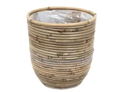 Pot round balloon stripe d13h11cm|ohgreen Discount