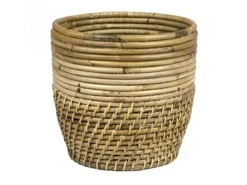 Pot stripe/lombok grey d21h20cm|ohgreen