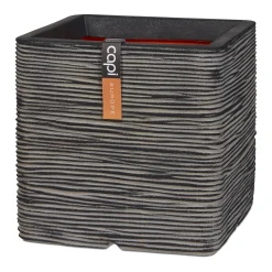 Pot vierkant rib 50x50 antrac|ohgreen Best