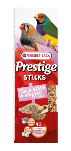 Prestige sticks kleine zangvogels met wilde zaden & anijszaadtopping - 2 stuks 60g|ohgreen Outlet
