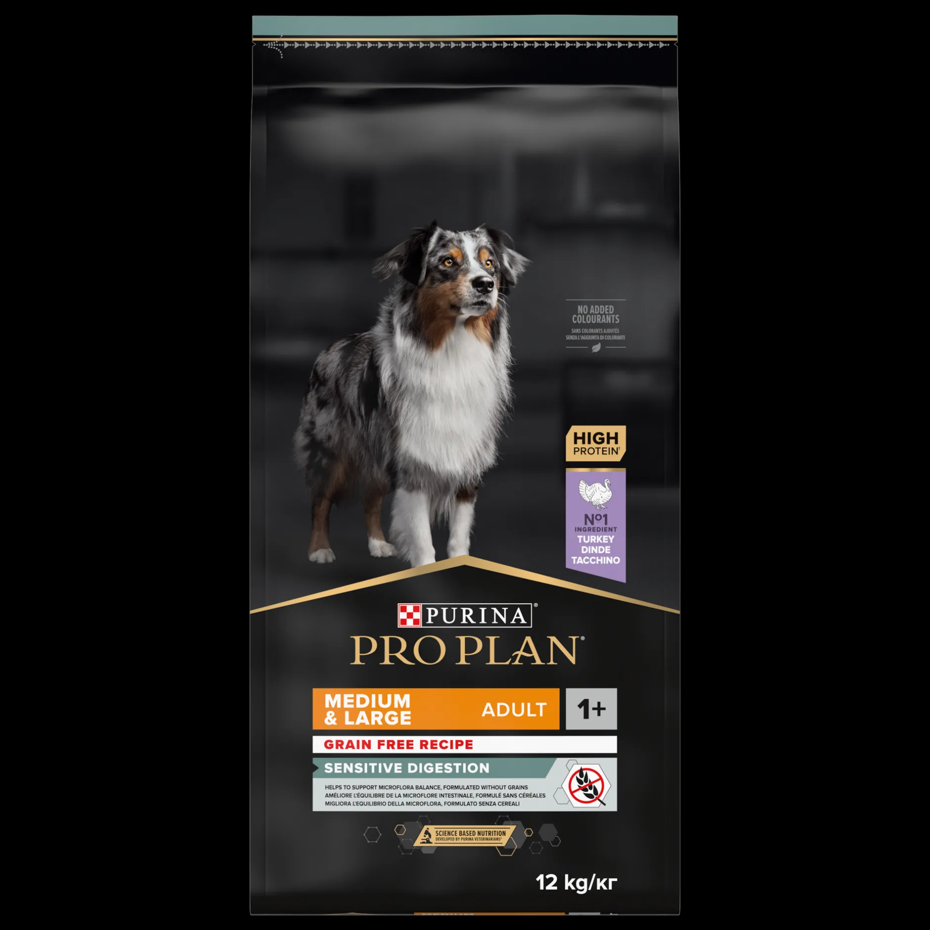 PRO PLAN Medium&Large Adult Sensitive Digestion Kalkoen 12kg|ohgreen Best