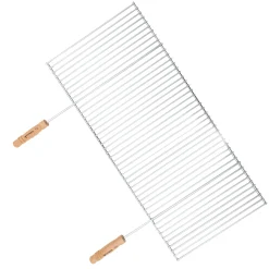 Professioneel rooster uit chroom en hout 90x40cm FSC 100%|ohgreen Online