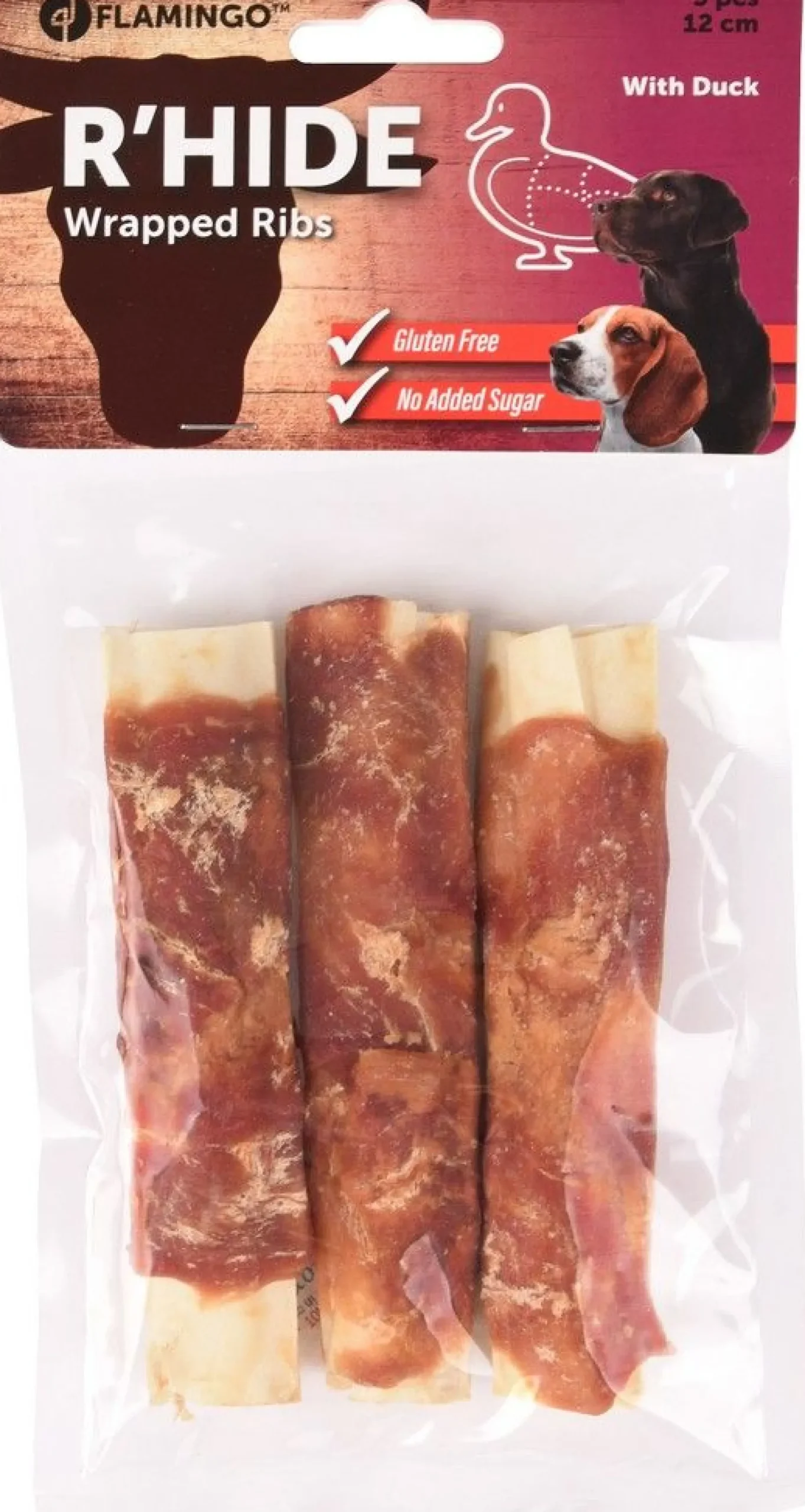 R'hide duck wrapped ribs 12cm 3st 90gr|ohgreen New