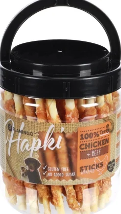 R'hide stokjes omwikkeld met kip 12cm 7/8mm 600gr|ohgreen