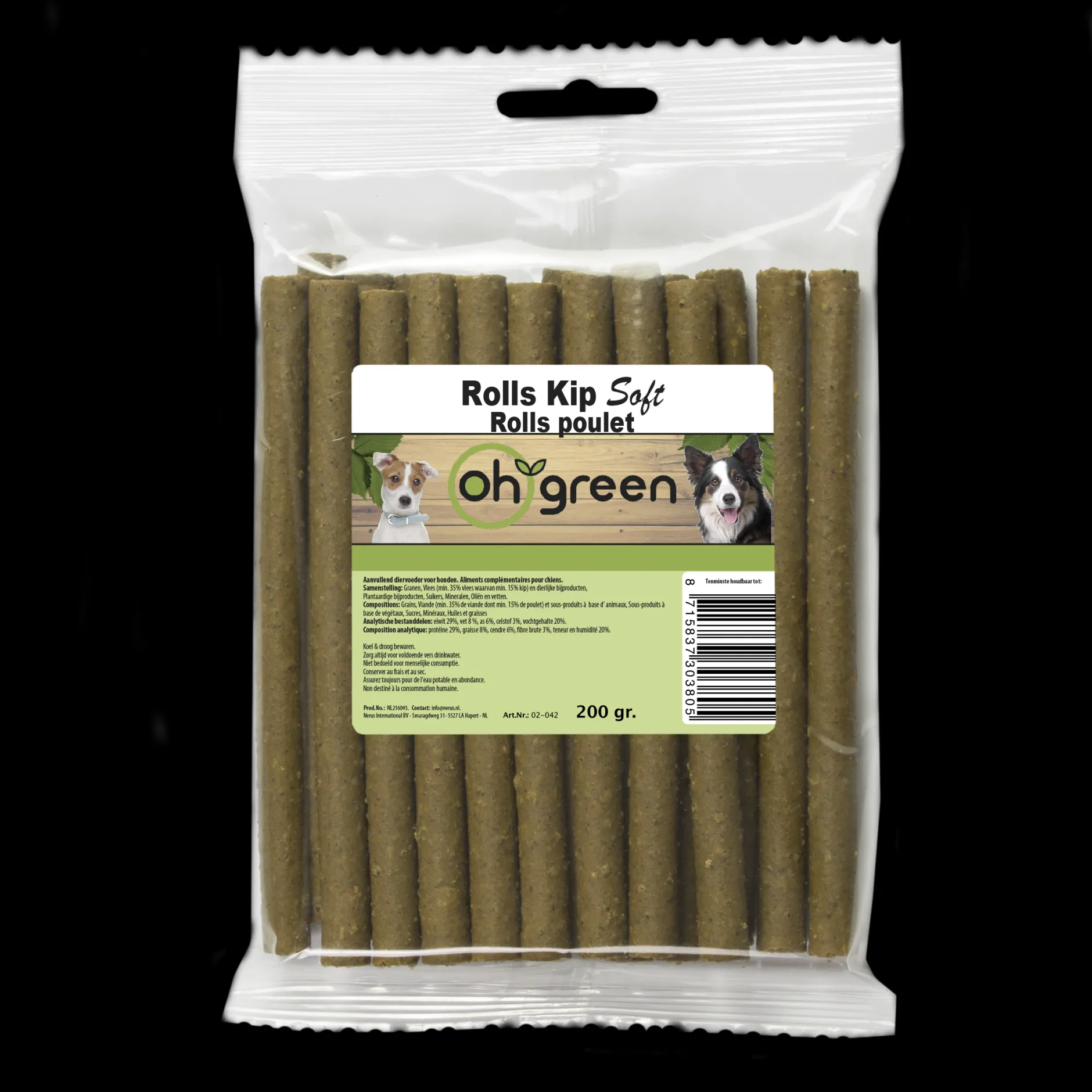 Rolls kip 20st/zakje|ohgreen
