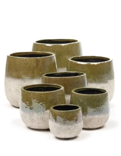 Rustic Pot dip 16,5x16,5x15,5 grn/znd|ohgreen Outlet