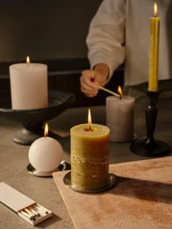 Rustieke pillarkaars|ohgreen Clearance