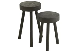 S/2 krukjes paulown zwart (29x29x56cm)|ohgreen Hot