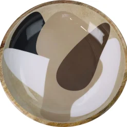 Schaal organische hout beige 34x34x8cm|ohgreen New