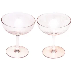 Set van 2 champagne coupes amber|ohgreen Clearance