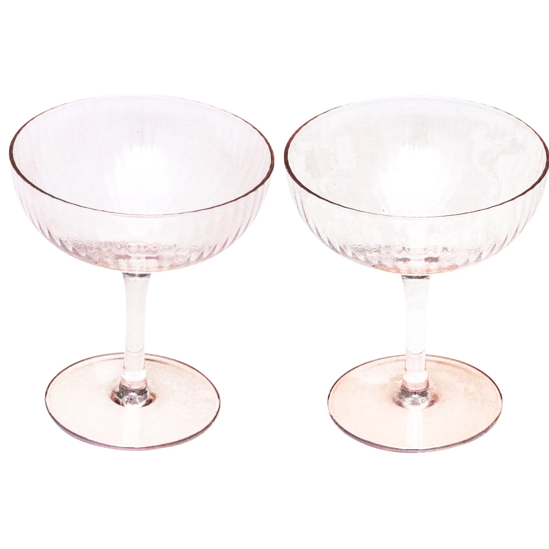 Set van 2 champagne coupes amber|ohgreen Clearance