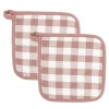Set van 2 pannenlap gingham|ohgreen Sale