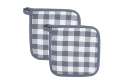Set van 2 pannenlap gingham|ohgreen Hot