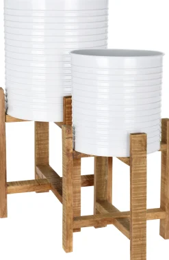 Set van 2 potten met onderstel|ohgreen Outlet