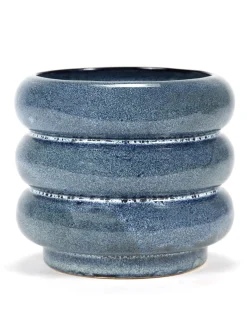 Sixties Sierpot l 14,5x14,5x12,5 blauw|ohgreen Sale