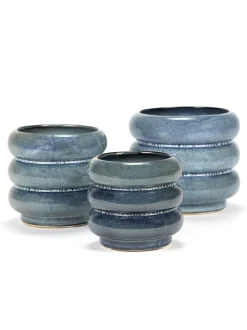 Sixties Sierpot l 14,5x14,5x12,5 blauw|ohgreen Sale