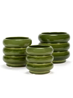 Sixties Sierpot m 12,5x12,5x11,5 groen|ohgreen Clearance