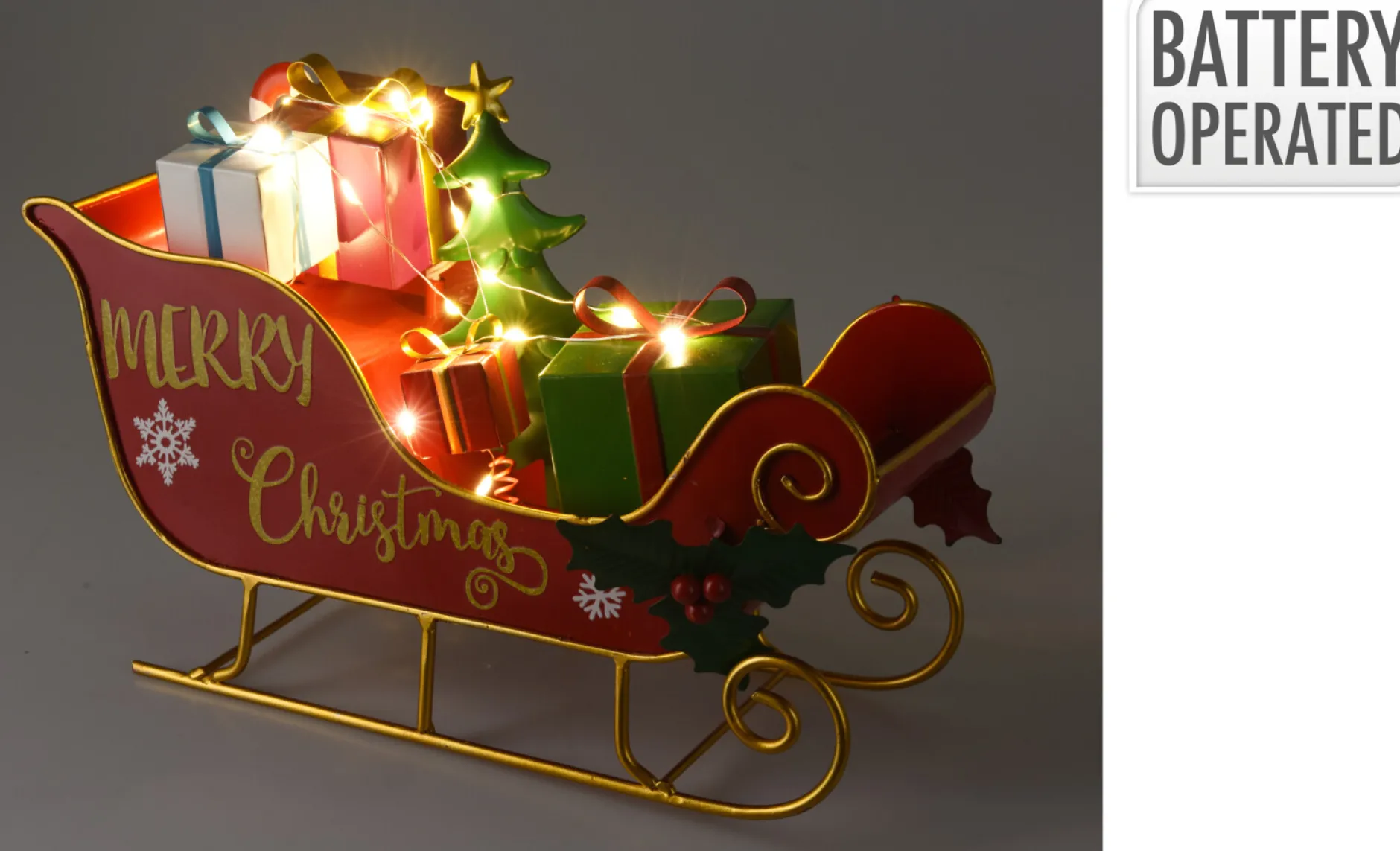 Slee met cadeaus led 20cm|ohgreen Sale