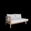 Sofa 3-zit Salvatore in teak en weaving rope (links)|ohgreen Sale