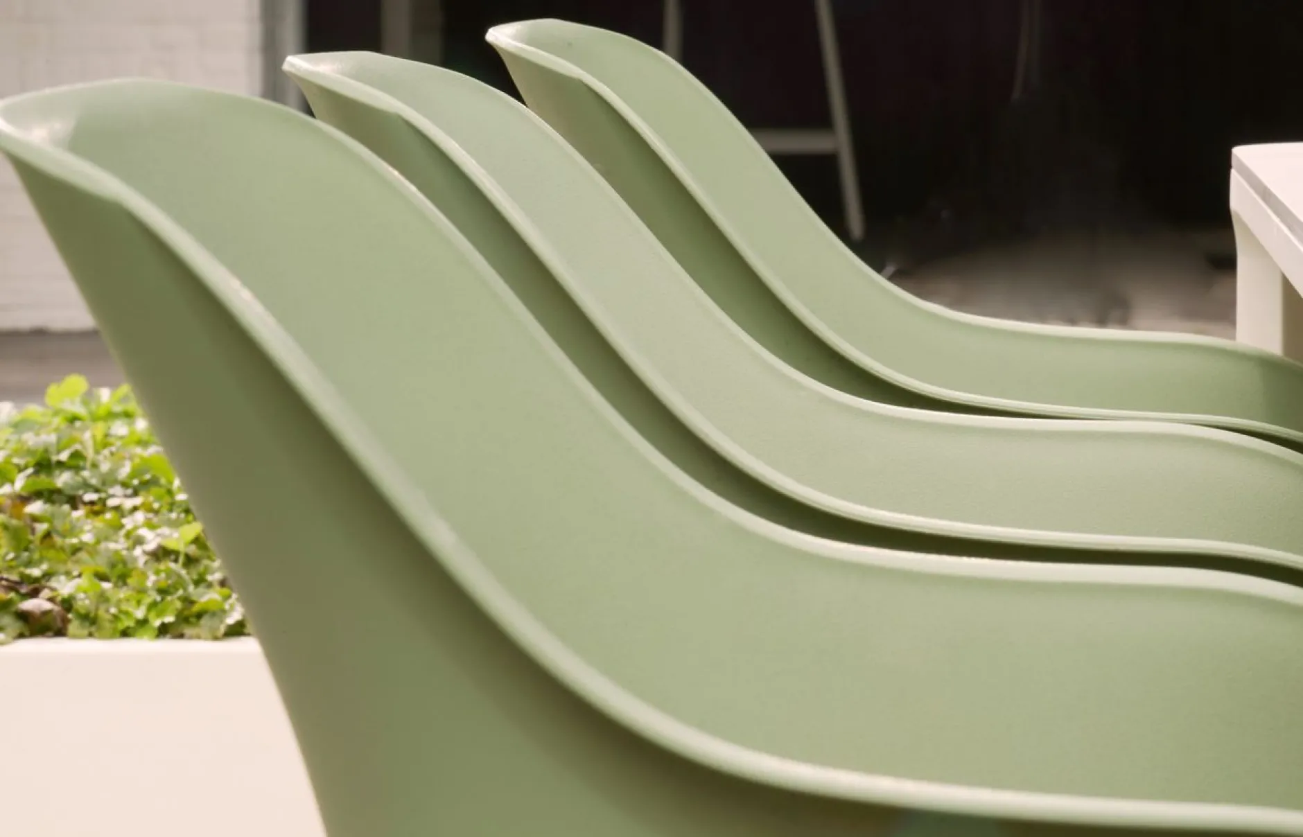 Stoel Le Soleil wit/groen|ohgreen Clearance