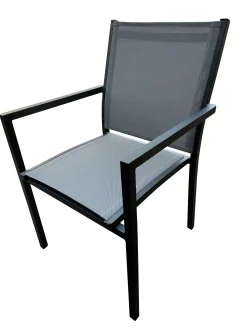 Stoel Lucca antraciet/zilver grijs|ohgreen Hot