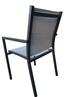 Stoel Lucca antraciet/zilver grijs|ohgreen Hot