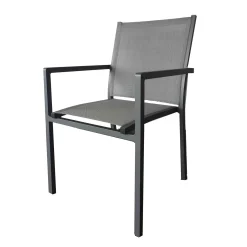 Stoel Lucca antraciet/zilver grijs|ohgreen Hot