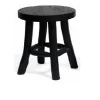 Stool teak black d15h17cm|ohgreen Hot
