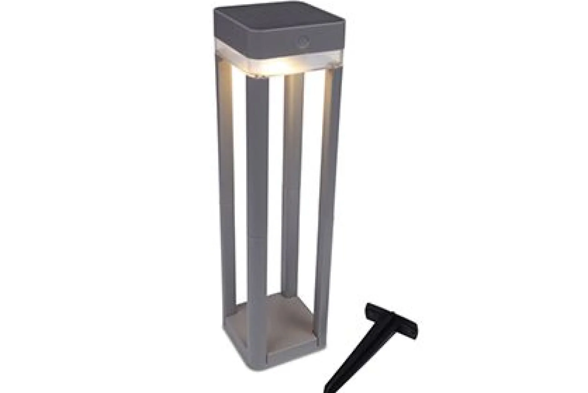 Table cube solar draagbare tuinpaal zilver grijs led 1w|ohgreen Discount
