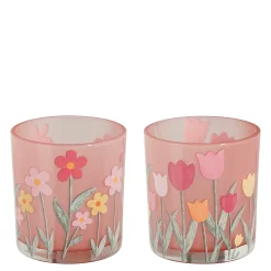 Theelicht houder bloem - h8xd7,5cm|ohgreen Online