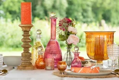 Theelichthouder bladeren rond glas|ohgreen Hot