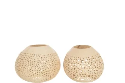 Theelichthouder kokosnoot|ohgreen Hot